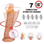 Vibromasseur de pénis réaliste pour gode féminin télécommandé
