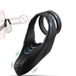 Anneau De Verrouillage Vibration De Charge En Silicone Pour Hommes à 10 Vitesses