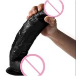 Gode ​​réaliste fort de 11 pouces avec ventouse G Spot stimuler jouets gode Flexible pour femme