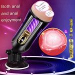 Appareil  vibrant de masturbation masculine – simulation de doubles trous du vagin et de l'anus