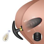 Feminin Anal Plug G Spot Vibromasseur Vibromasseur Adulte Jouet (Noir)
