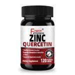 Gélules végétariennes de quercétine 120 de zinc de Sandhu  | Suppléments de zinc pour le soutien immunitaire antioxydant pour hommes et femmes | Sans gluten, soja, produits laitiers