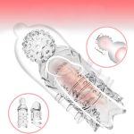 Gaines pour pénis 3 pcs. manchettes de pénis manchon de pénis en cristal, manchon de pénis transparent, agrandissement du pénis et extension
