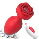 Plug anal Rose Sex Toys Vibrant Butt Plug Anal Vibromasseur avec 10 modes