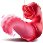 3-en-1 Jouets sexuels pour adultes pour femmes Rose  Stimulateur clitoridien et vibrateur de poussée de la langue